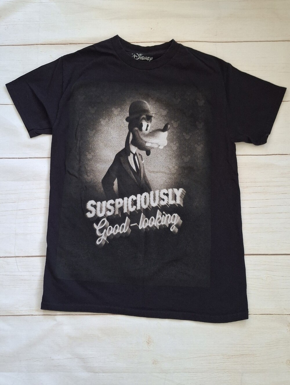 Goofy Suspiciously Good Looking Shirt Men's Small Graphic Tshirt